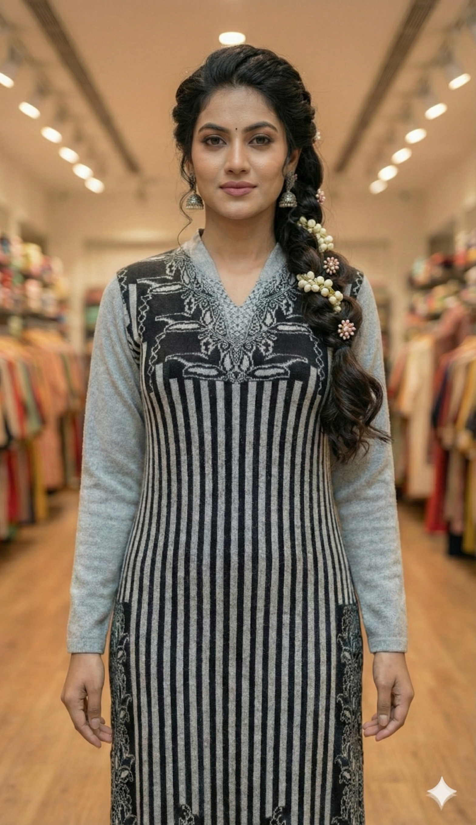 Woollen A-Line Kurta Set - Image 4