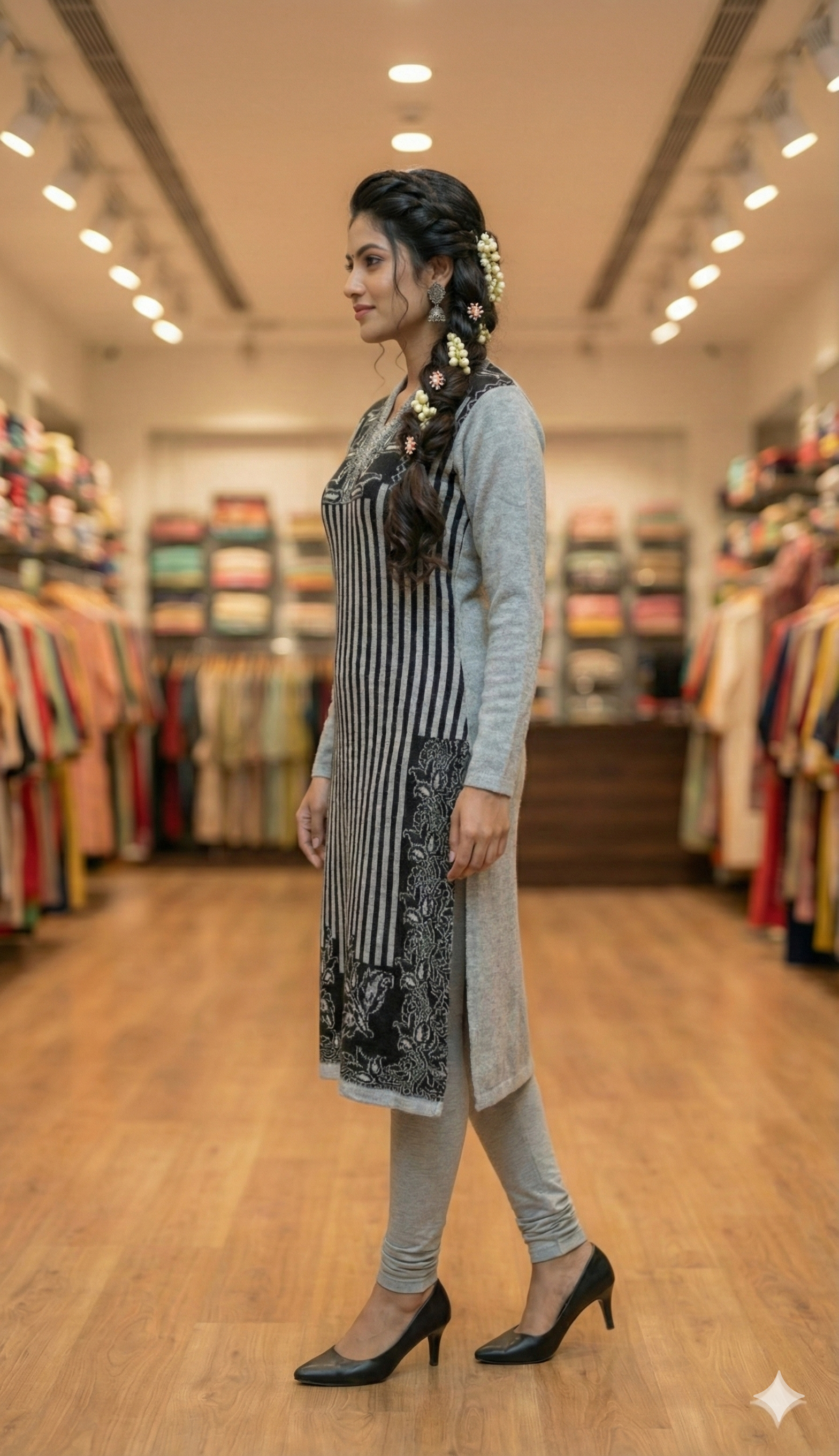Woollen A-Line Kurta Set - Image 2