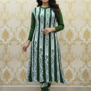 Woollen Mehendi Frock Set