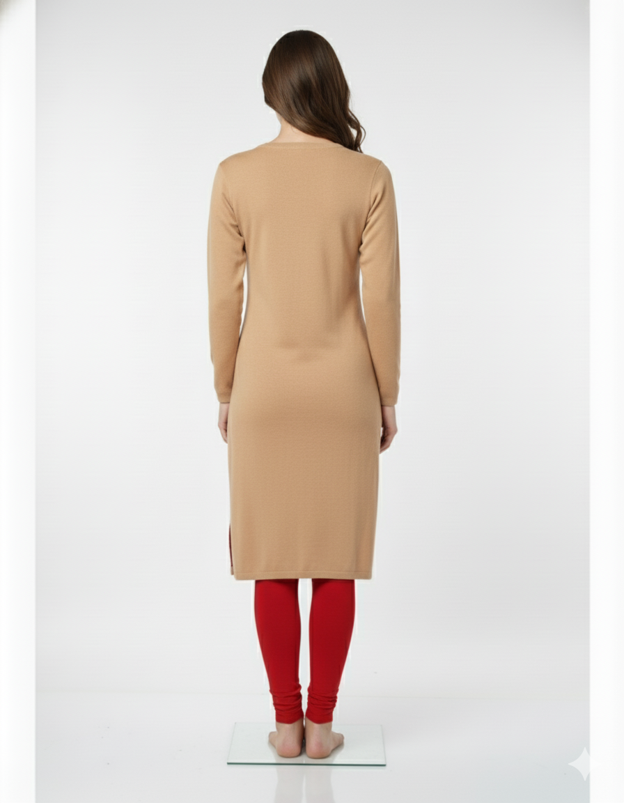 Woollen A-Line Kurta Set - Image 3