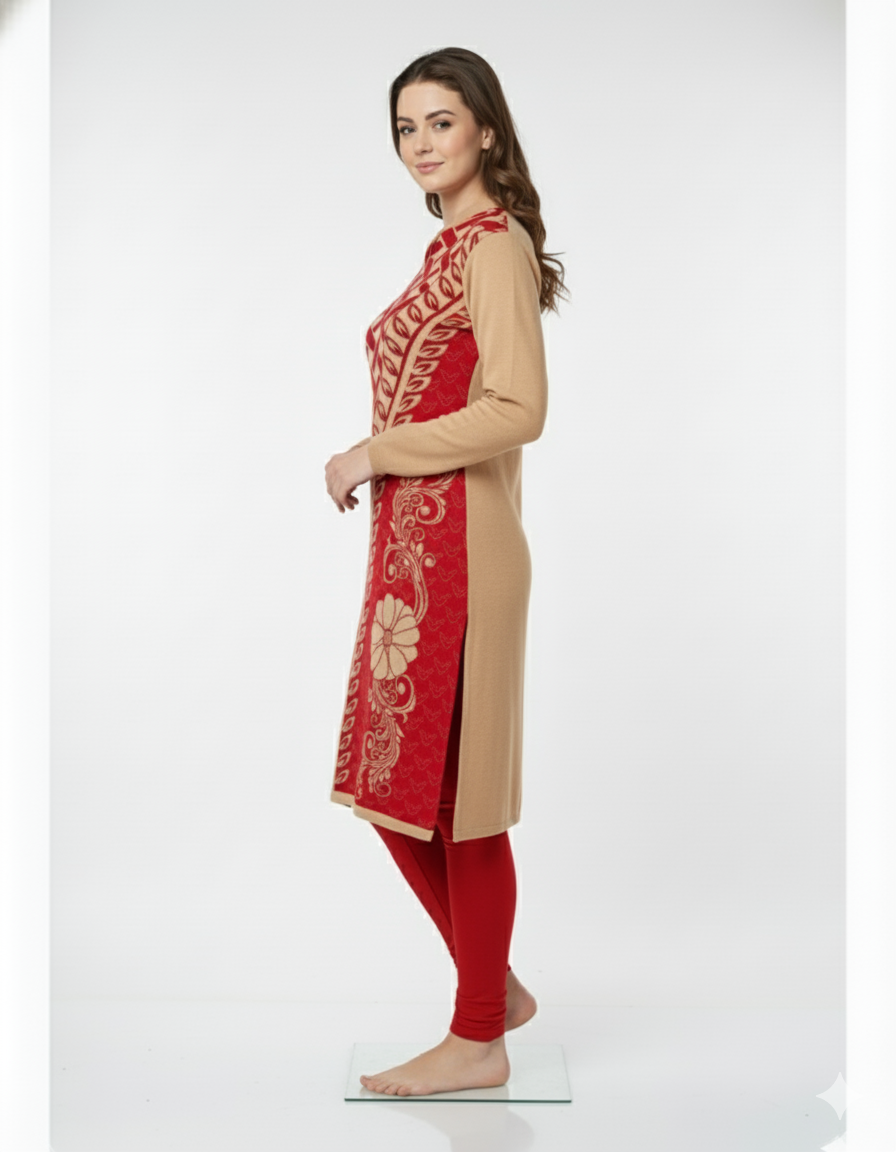 Woollen A-Line Kurta Set - Image 2